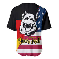 Personalised German American Heritage Day Baseball Jersey German Shepherd Dog - Wonder Print Shop