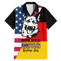 Personalised German American Heritage Day Family Matching Mermaid Dress and Hawaiian Shirt German Shepherd Dog - Wonder Print Shop
