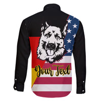 Personalised German American Heritage Day Family Matching Off Shoulder Maxi Dress and Hawaiian Shirt German Shepherd Dog - Wonder Print Shop
