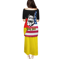 Personalised German American Heritage Day Family Matching Puletasi Dress and Hawaiian Shirt German Shepherd Dog - Wonder Print Shop