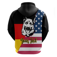 Personalised German American Heritage Day Hoodie German Shepherd Dog - Wonder Print Shop