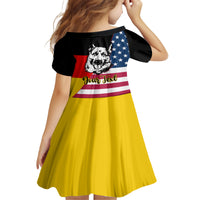 Personalised German American Heritage Day Kid Short Sleeve Dress German Shepherd Dog - Wonder Print Shop