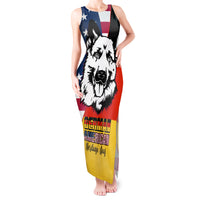 Personalised German American Heritage Day Tank Maxi Dress German Shepherd Dog - Wonder Print Shop