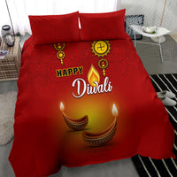 Diwali Festival Bedding Set Diya With Paisley Pattern - Wonder Print Shop