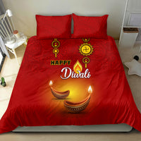 Diwali Festival Bedding Set Diya With Paisley Pattern - Wonder Print Shop
