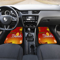 Diwali Festival Car Mats Diya With Paisley Pattern - Wonder Print Shop