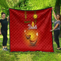 Diwali Festival Quilt Diya With Paisley Pattern - Wonder Print Shop