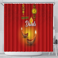personalised-diwali-festival-shower-curtain-diya-with-paisley-pattern