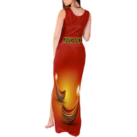 Personalised Diwali Festival Tank Maxi Dress Diya With Paisley Pattern - Wonder Print Shop