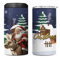 Kangaroo Australia Christmas 4 in 1 Can Cooler Tumbler Xmas Pattern - Wonder Print Shop