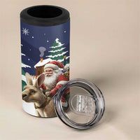 Kangaroo Australia Christmas 4 in 1 Can Cooler Tumbler Xmas Pattern - Wonder Print Shop