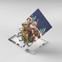 Kangaroo Australia Christmas Canvas Wall Art Xmas Pattern - Wonder Print Shop