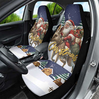Kangaroo Australia Christmas Car Seat Cover Xmas Pattern - Wonder Print Shop