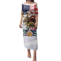 Kangaroo Australia Christmas Family Matching Puletasi and Hawaiian Shirt Xmas Pattern - Wonder Print Shop