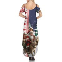 Kangaroo Australia Christmas Family Matching Summer Maxi Dress and Hawaiian Shirt Xmas Pattern - Wonder Print Shop