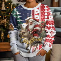 Kangaroo Australia Christmas Kid Ugly Christmas Sweater Xmas Pattern - Wonder Print Shop