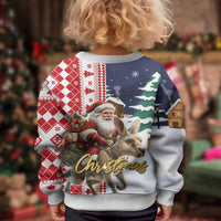 Kangaroo Australia Christmas Kid Ugly Christmas Sweater Xmas Pattern - Wonder Print Shop