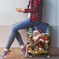 Kangaroo Australia Christmas Luggage Cover Xmas Pattern - Wonder Print Shop