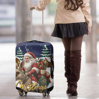 Kangaroo Australia Christmas Luggage Cover Xmas Pattern - Wonder Print Shop