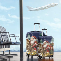 Kangaroo Australia Christmas Luggage Cover Xmas Pattern - Wonder Print Shop