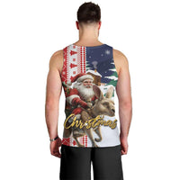 Kangaroo Australia Christmas Men Tank Top Xmas Pattern - Wonder Print Shop