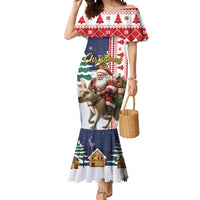 Kangaroo Australia Christmas Mermaid Dress Xmas Pattern - Wonder Print Shop