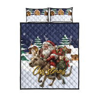 Kangaroo Australia Christmas Quilt Bed Set Xmas Pattern - Wonder Print Shop