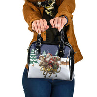Kangaroo Australia Christmas Shoulder Handbag Xmas Pattern