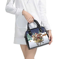 Kangaroo Australia Christmas Shoulder Handbag Xmas Pattern