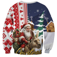 Kangaroo Australia Christmas Sweatshirt Xmas Pattern - Wonder Print Shop