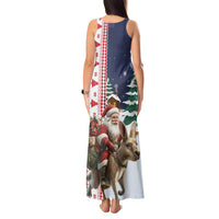 Kangaroo Australia Christmas Tank Maxi Dress Xmas Pattern - Wonder Print Shop