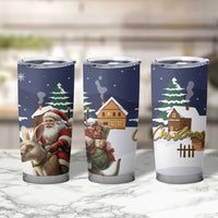 Kangaroo Australia Christmas Tumbler Cup Xmas Pattern - Wonder Print Shop