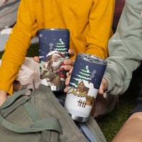 Kangaroo Australia Christmas Tumbler Cup Xmas Pattern - Wonder Print Shop