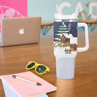 Kangaroo Australia Christmas Tumbler With Handle Xmas Pattern - Wonder Print Shop