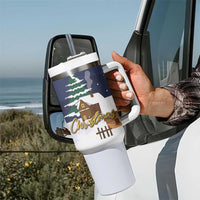 Kangaroo Australia Christmas Tumbler With Handle Xmas Pattern - Wonder Print Shop