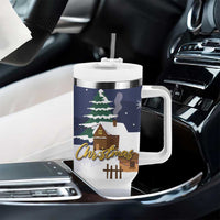 Kangaroo Australia Christmas Tumbler With Handle Xmas Pattern - Wonder Print Shop