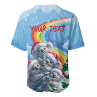 Personalised Australia Koala Christmas Baseball Jersey Santa Claus Ho Ho Ho - Wonder Print Shop