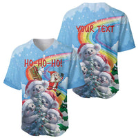 Personalised Australia Koala Christmas Baseball Jersey Santa Claus Ho Ho Ho - Wonder Print Shop