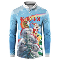 Personalised Australia Koala Christmas Button Sweatshirt Santa Claus Ho Ho Ho - Wonder Print Shop