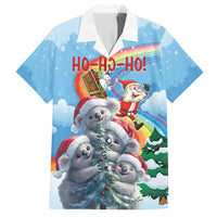 Personalised Australia Koala Christmas Family Matching Long Sleeve Bodycon Dress and Hawaiian Shirt Santa Claus Ho Ho Ho - Wonder Print Shop