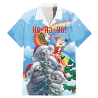 Personalised Australia Koala Christmas Family Matching Mermaid Dress and Hawaiian Shirt Santa Claus Ho Ho Ho - Wonder Print Shop
