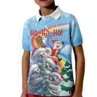 Personalised Australia Koala Christmas Kid Polo Shirt Santa Claus Ho Ho Ho - Wonder Print Shop