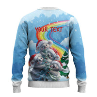 Australia Koala Christmas Ugly Christmas Sweater Santa Claus Ho Ho Ho - Wonder Print Shop