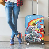 Australia Koala Christmas Luggage Cover Santa Claus Ho Ho Ho - Wonder Print Shop