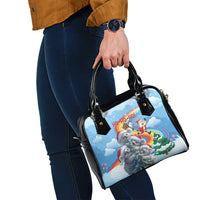 Australia Koala Christmas Shoulder Handbag Santa Claus Ho Ho Ho