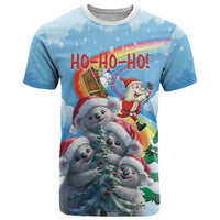 Personalised Australia Koala Christmas T Shirt Santa Claus Ho Ho Ho - Wonder Print Shop