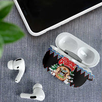 Antigua and Barbuda Christmas AirPods Case Coat Of Arms With Snowman - Wonder Print Shop