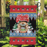 Antigua and Barbuda Christmas Garden Flag Coat Of Arms With Snowman - Wonder Print Shop
