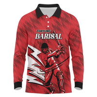 Custom Barishal Cricket Fortune Long Sleeve Polo Shirt Southern Army Champions - Wonder Print Shop