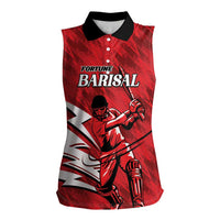 Custom Barishal Cricket Fortune Women Sleeveless Polo Shirt Southern Army Champions - Wonder Print Shop